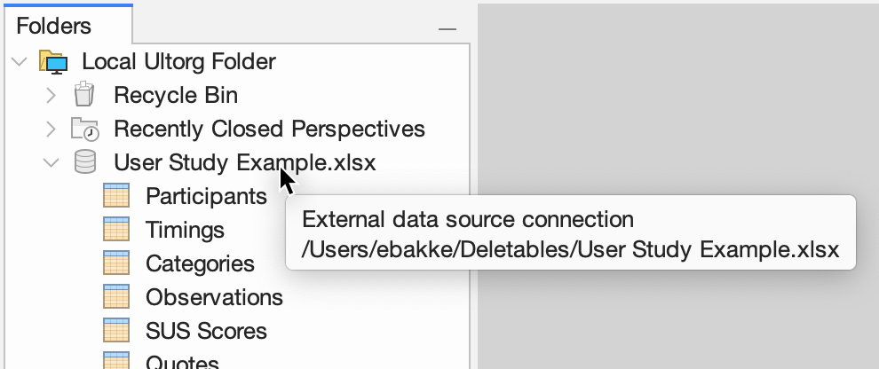 Tooltip shown when hovering over data source icon.